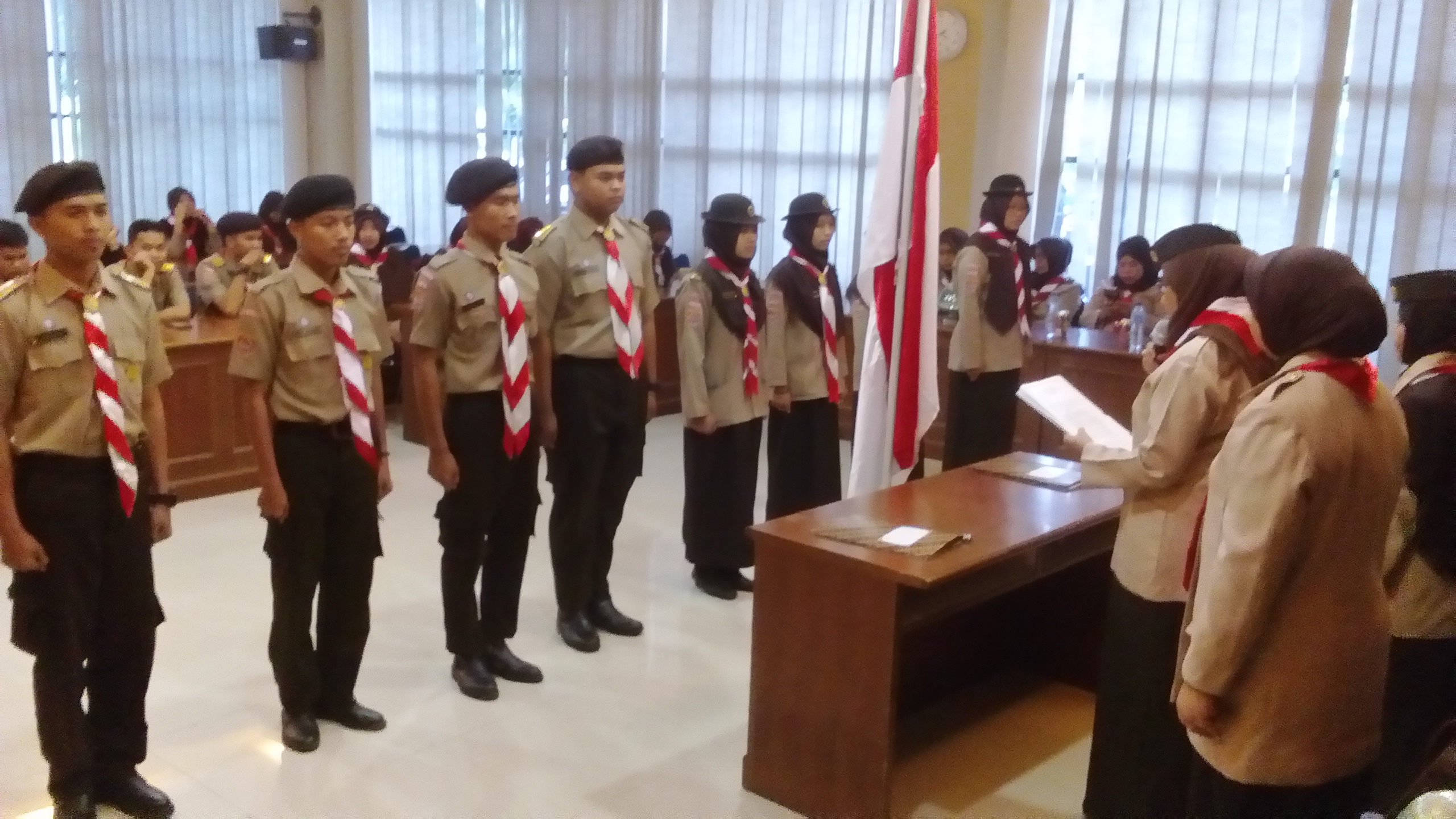 Gambar BARU DILANTIK, UKM PRAMUKA SIAP RAMAIKAN PWN